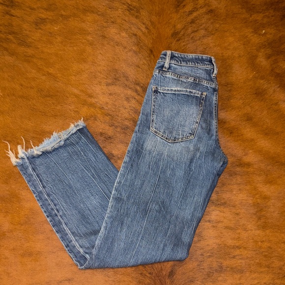 BKE Denim - BKE Distressed Hem Blue Jeans